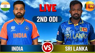 Live India vs Sri Lanka 2nd ODI  IND vs SL Live Cricket match Today [upl. by Mayhew]