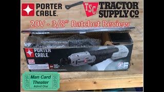 PorterCable 20V 38quot Ratchet Review  Tractor Supply Find [upl. by Kellie235]