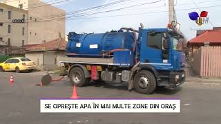 Se opreşte apa în mai multe zone din oraş  LITORAL TV [upl. by Dami724]