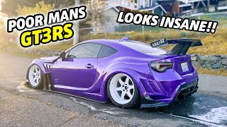 Assembling My POOR MANS GT3RS  The Widebody BRZ Is Now COMPLETE [upl. by Wattenberg]