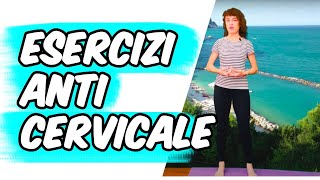 Esercizi anti Cervicale  Ginnastica dolce da ufficio  Silva Iotti [upl. by Elesig783]