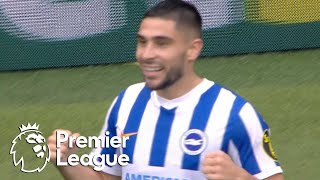 Neal Maupay seizes Brighton lead over Leicester City  Premier League  NBC Sports [upl. by Sherwynd]