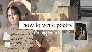 how to write poetry for beginners 📜🪶my 4 step poem process  writing tips [upl. by Ykcul413]