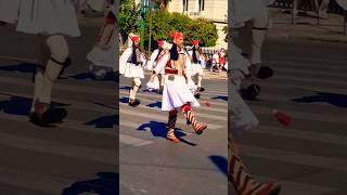 The Evzones  the elite Greek Presidential Guard  Hellassatisfying viral greek travel [upl. by Alpert867]