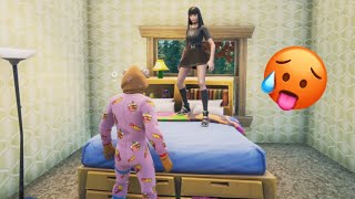 Fortnite Roleplay THE SUS BABYSITTER I GOT SCARED A Fortnite Short Film [upl. by Lachus]