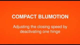 COMPACT BLUMOTION adjusting the closing speed [upl. by Casaleggio]