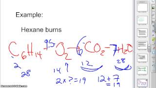 Predict Products Combustion of Hexane [upl. by Gaither]