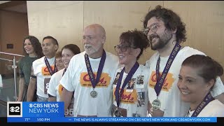 1000 people climb World Trade Center stairs for annual Tower Climb [upl. by Cathi235]