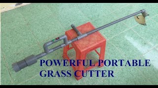 DIY Powerful Portable Grass Cutter From 775 Motor [upl. by Alyda]