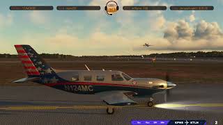 MSFS2020VATSIM Piper M500  Short Stream  KPNS  KTLH  Virtual USA Flying Club [upl. by Enitsirhk]