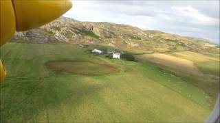 Take off from Colonsay Airport on board Hebridean Air Services BN Islander GHEBO [upl. by Lourdes]