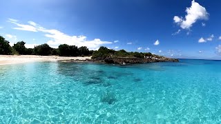 Perfect Tropical Beach Ambience Relaxation Clearest Waters in The Caribbean With Ocean Waves Sounds [upl. by Juditha674]