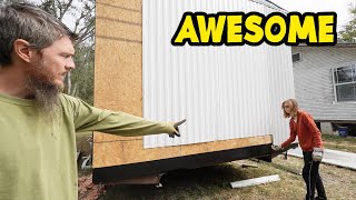 Problems Solved  Little Trailer Overhaul  Siding and Windows  DIY Life [upl. by Elmina584]