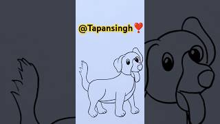 Dog drwaing fatfull drwaing dog bollywood hindisong music drawing doggiedaycare shortvideo ❣️ [upl. by Peatroy]