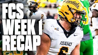 FCS Football Week 1 Recap Idaho amp Western Carolina Almost Upset Top Teams [upl. by Nath]