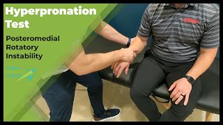 Hyperpronation Test for Posteromedial Rotatory Instability [upl. by Shirlee]