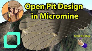 Micromine Open Pit Design  Step by Step [upl. by Yaluz]