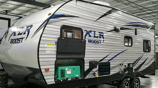 2019 5 XLR BOOST 20CB Toy Hauler Trailer by Forestriver at Couchs RV Nation a RV Wholesaler Review [upl. by Ys402]