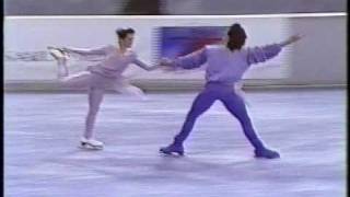 Mishkutenok amp Dmitriev RUS  1992 Skate America Exhibition Performances [upl. by Anaet]