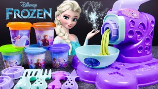 Unboxing and Making Noodles with Disney Frozen Noodle Maker Toys  Preschool Toddler Learning Video [upl. by Greenstein]