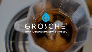 GROSCHE  How To Make Stovetop Espresso  ft GROSCHE Milano [upl. by Ayetal388]