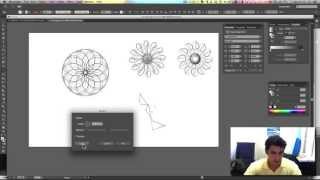 Curso de Illustrator CC 15 ROTATE TOOL  Faça mandalas facilmente [upl. by Yseulte]