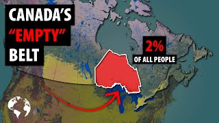 Why So Few Canadians Live In This HUGE Area In The Middle Of Canada [upl. by Grewitz896]