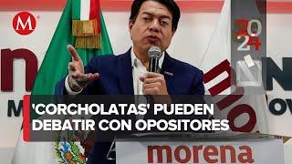 Delgado asegura que las Corcholatas de Morena pueden debatir con aspirantes del Frente Amplio [upl. by Kirima]