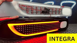 Building custom ACURA INTEGRA taillights [upl. by Ostraw27]