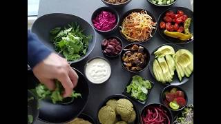 Falafel Bowl  Our very first food video Dont Laugh falafelrecipe saladbowl falafel [upl. by Esital]