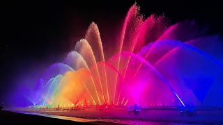 Post Show Fountains WideView Clip Longwood Gardens 4K [upl. by Barthelemy]