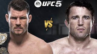 UFC 5 MICHAEL BISPING VS CHAEL SONNEN FOR THE UFC WORLD MIDDLEWEIGHT CHAMPIONSHIP BELT [upl. by Lelith280]