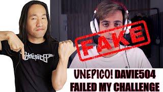 I Exposed YouTuber Davie504 No Holy Slap Davie504 Bass Solo Failed [upl. by Anaujnas]