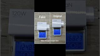 Xiaomi 120W charger difference between Original and Fake xiaomi xiaomicharger [upl. by Esorbma]