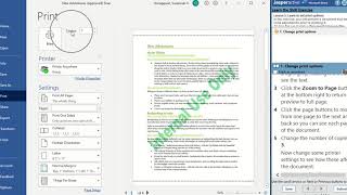 JasperActive Word 2019 Lesson 5 Preparing to Print [upl. by Lustick990]