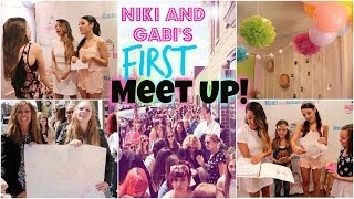 Our First MeetUp Vlog  Niki and Gabi Beauty [upl. by Eirelam]