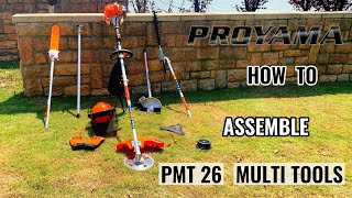 Best Gas Hedge Trimmer Weed Eater Brush Cutter Edger Pole Saw  6 in 1 MultiTool  Proyama [upl. by Noryv]