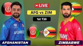 Afghanistan vs Zimbabwe Live 1st T20  AFG vs ZIM Live Scores amp Commentary [upl. by Deanne]