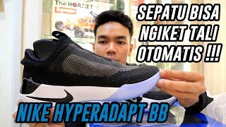 HYPEMANIA  Nike HyperAdapt BB  SEPATU YANG NGIKET TALI OTOMATIS [upl. by Iaw791]