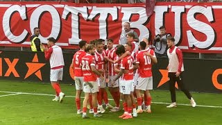 Vierfacher ThieleDachs sorgt für 3erLachs  Energie Cottbus  1 FC Saarbrücken 41 [upl. by Rento50]