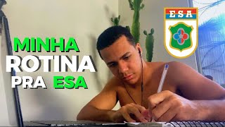 MINHA ROTINA DE ESTUDOS PARA PROVA DA ESA  2024 [upl. by Rozele]