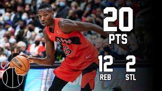 Chris Boucher Highlights  Thunder vs Raptors  11th Nov 2022 [upl. by Bendicty]