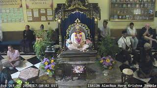 LIVE Broadcast  ISKCON Alachua Hare Krishna Temple [upl. by Rap]