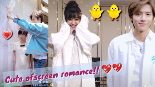 Professional Single ofscreen romance🌸  behind the scene💖 aaron deng Qin Shen Ireine Song💕 [upl. by Volin]