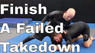 Effective Adjustment To Finish a Failed Takedown in BJJ [upl. by Jill]