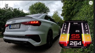 2022 Audi RS3 Acceleration 01001002000250 Stock Exhaust Sound [upl. by Accissej294]