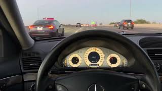 W211 2003 E55 AMG For Sale On TheMBmarket Freeway Driving [upl. by Einama]