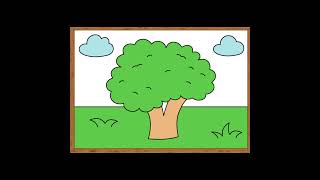 Tree drawing 🌳🌳 naturedrawing drawing shortsdrawing sunshines143 [upl. by Fiore]