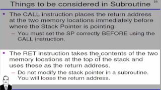 microprocessor  8085  8086  Subroutine  02 المعالج الدقيق  البرامج الفرعية [upl. by Yerak331]