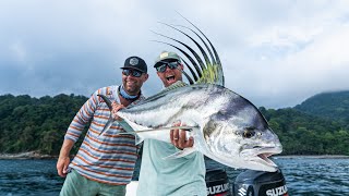 Rooster fish fishing paradise at the Darien lodge chasing monsters on the fly in paradise [upl. by Nadeau613]